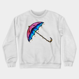 Red & Blue Umbrella Crewneck Sweatshirt